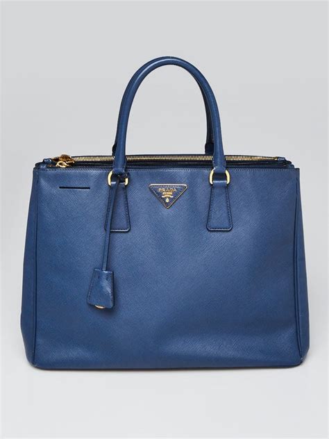 prada saffiano bn1786|Blue Saffiano Lux Leather Double Zip Large Tote Bag BN1786.